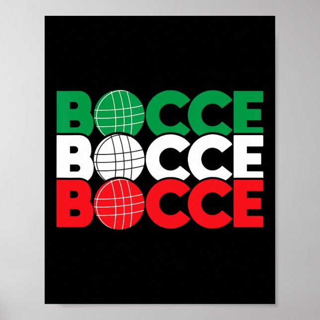Poster Enthusiasta do Jogo de Bocce - Byll Lawn Bowling B (Frente)