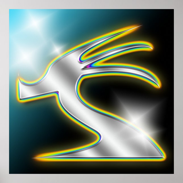 Poster Entidade abstrato nº 2 (Frente)