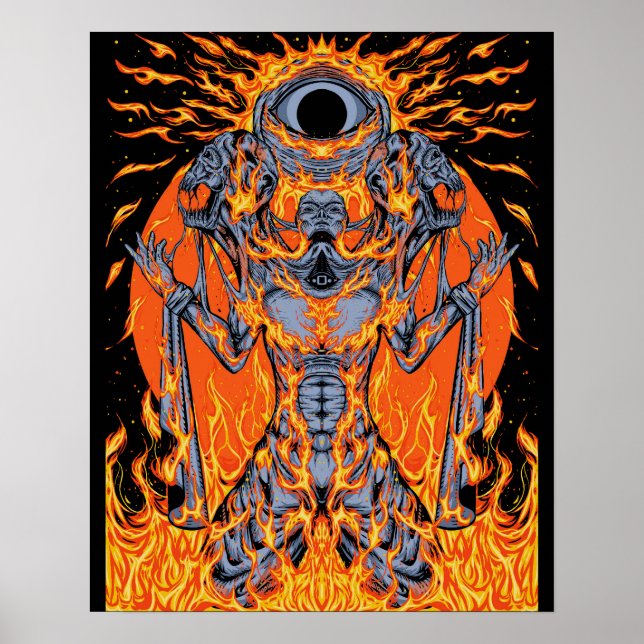 Poster Entidade Cosmica Fiery (Frente)