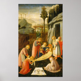 Poster Entombamento do Cristo, Fra Angelico Fine Art Post