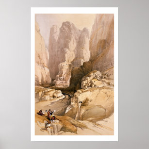 Poster Entrada a Petra, 10 de março de 1839, placa 98 de