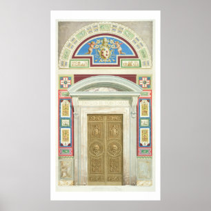 Pôster Entrada ao Loggia de Raphael no vaticano, de