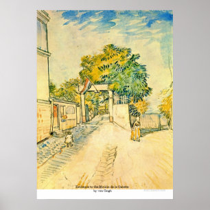 Poster Entrada ao Moulin de la Galette por Van Gogh