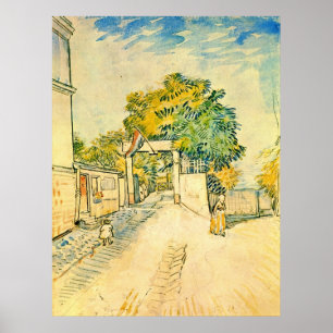 Poster Entrada ao Moulin de la Galette por Van Gogh