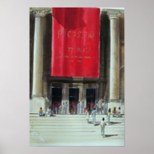 Poster Entrada ao museu metropolitano New York