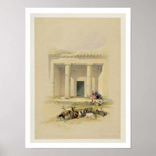 Pôster Entrada às Cavernas de Bani Hasan, do Egito (Frente)