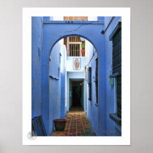 Pôster Entrada azul