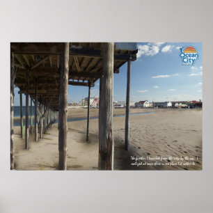 Pôster Entrada da cidade do oceano