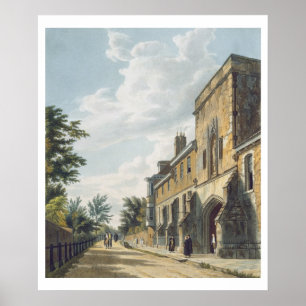 Poster Entrada da faculdade de Winchester com Hous do