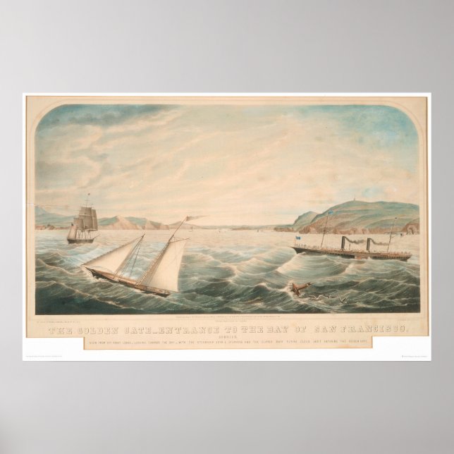 Poster Entrada da Porta de ouro para São Francisco (0642A (Frente)