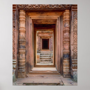 Poster Entrada de Angkor Wat, Camboja