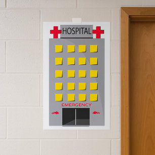Poster Entrada de Emergência do Edifício do Hospital