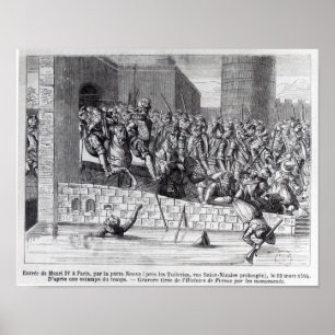 Pôster Entrada de Henri IV em Paris