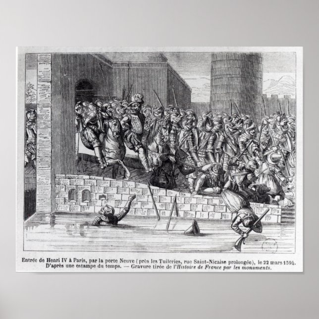 Pôster Entrada de Henri IV em Paris (Frente)