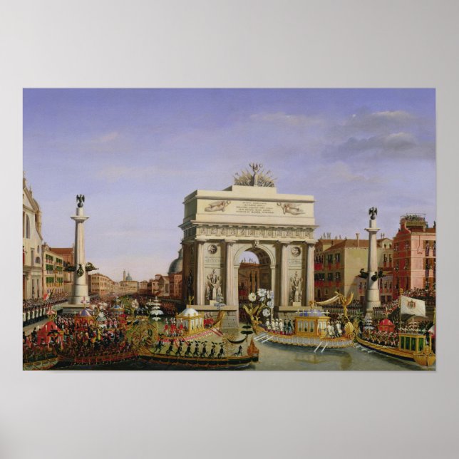 Poster Entrada de Napoleão I em Veneza, 1807 (Frente)