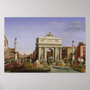 Poster Entrada de Napoleon mim em Veneza, 1807
