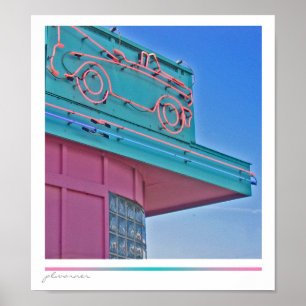 Pôster Entrada de unidade Vintage