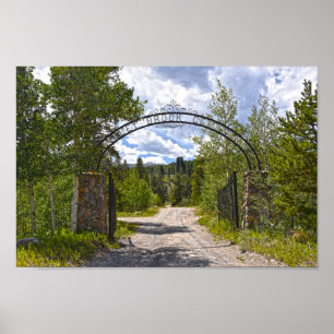 Poster Entrada do Cemitério Valley Brook, Breckenridge, C