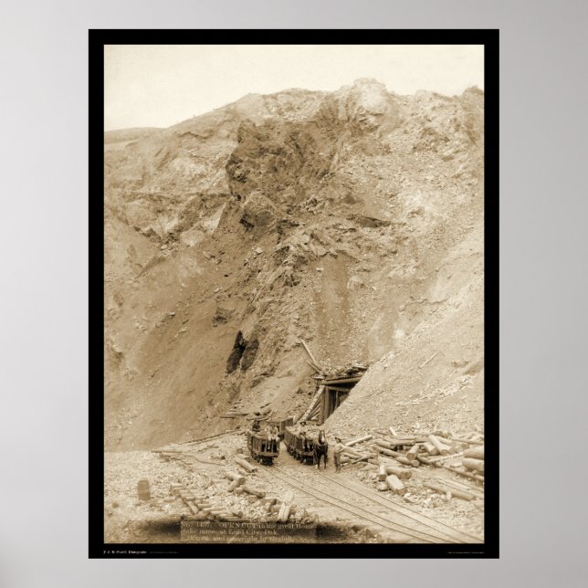 Poster Entrada do Excelente Homestake Mine SD 1888 (Frente)