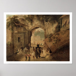 Pôster Entrada do leste, Patna, 1825 (óleo em canvas)