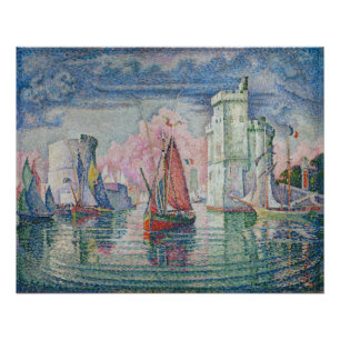 Pôster Entrada do Porto de La Rochelle, Paul Signac