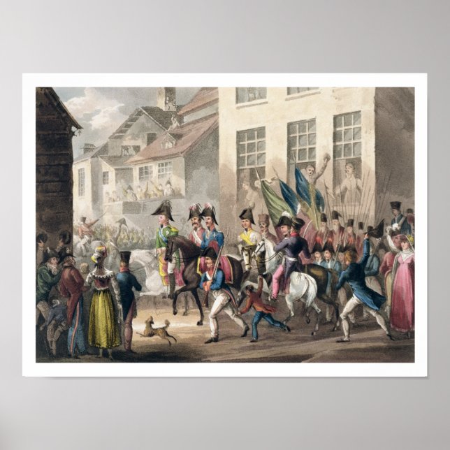 Pôster Entrada dos Aliados em Paris, 31 de março de 1814 (Frente)