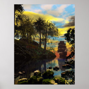 Pôster Entrada dos piratas