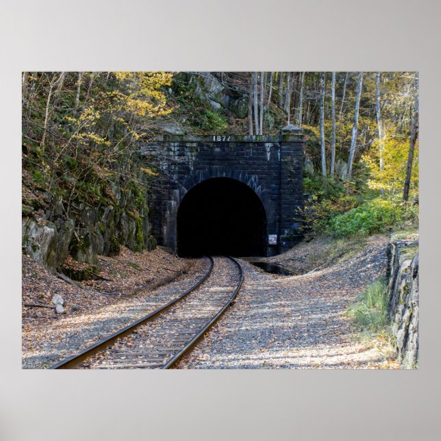 Poster Entrada Leste do Túnel Hoosac (Frente)