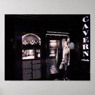 Poster Entrada Original do Cavern Club, Liverpool, Reino 