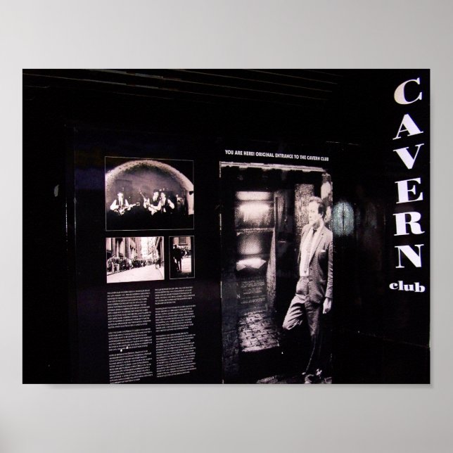 Poster Entrada Original do Cavern Club, Liverpool, Reino  (Frente)