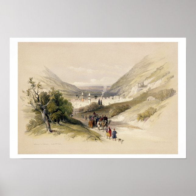 Pôster Entrada para Nablous, 17 de abril de 1839, placa 4 (Frente)