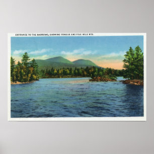 Poster Entradas de estreitamento, língua e cinco milhas