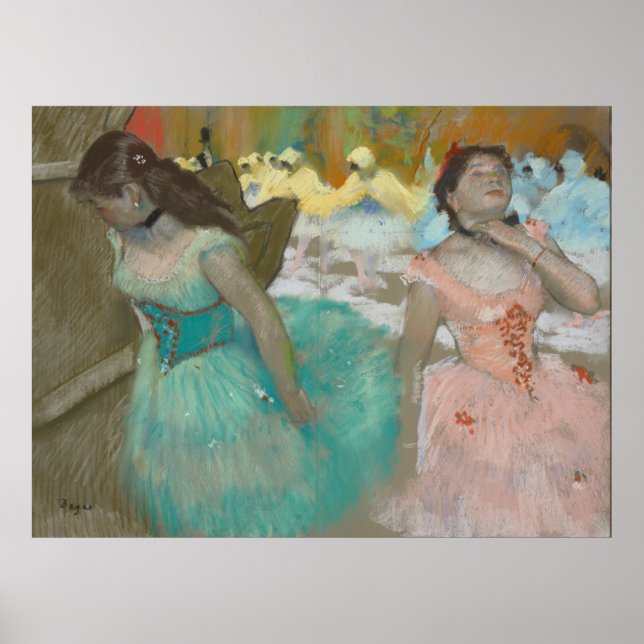 Poster Entrance of the Masked Dancers Degas Canvas Print (Frente)
