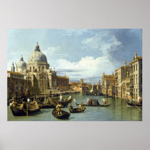 Poster Entrance to the Grand Canal, Venice by Canaletto -