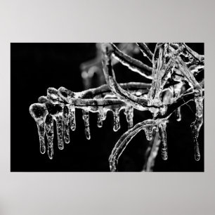 Pôster entrar no inverno gelado