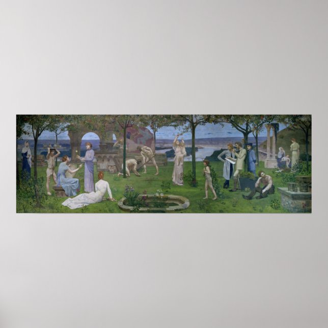 Pôster Entre a arte e a natureza, 1890 (Frente)