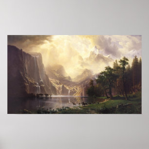 Poster Entre a serra montanhas de Nevada