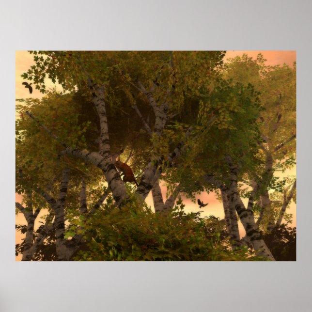 Pôster Entre As Árvores (Frente)