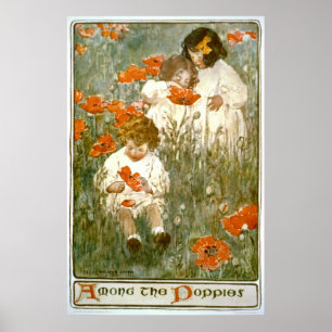 Poster Entre as papoilas 1904