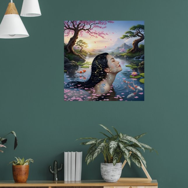 Poster "Entre Blossom e Fórmula" - Um Retrato Digital (Sala de Estar 1)