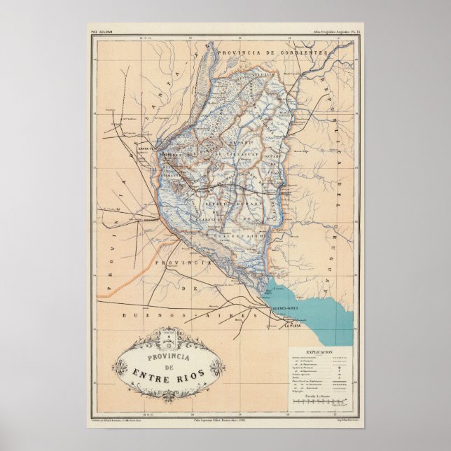 Poster Entre Rios, Argentina (Frente)