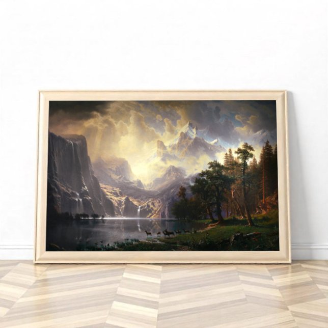 Poster Entre Sierra Nevada, Califórnia, Bierstadt Art (Criador carregado)