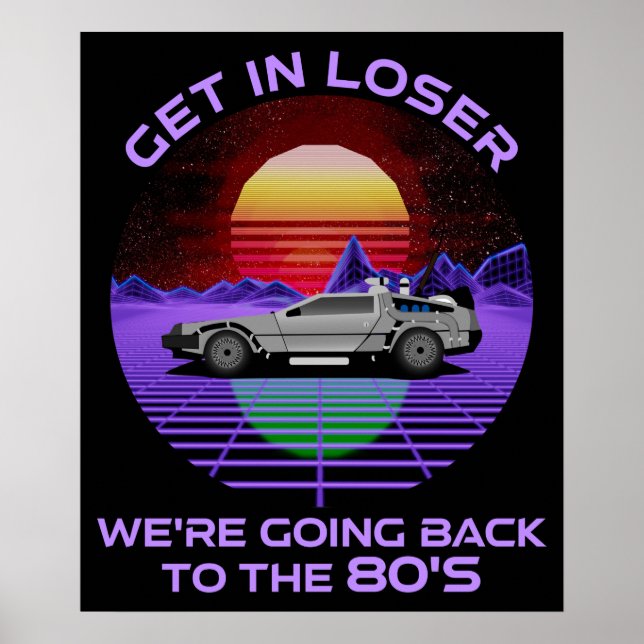 Poster Entre, vamos voltar para a anos 80 Engraçado (Frente)