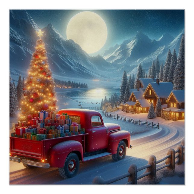 Pôster Entrega da Véspera de Natal Mágica (Frente)