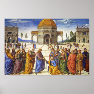 Poster Entrega das Chaves   Pietro Perugino  