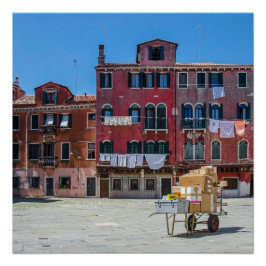 Pôster Entrega de caixas em Veneza