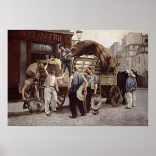 Pôster Entregando a farinha, 1885