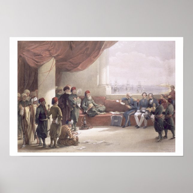 Pôster Entrevista com o Vice-Presidente do Egito no seu p (Frente)