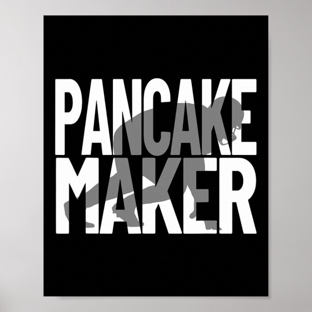 Poster Entrevistador Engraçado Meme Lineman Pancake Maker (Frente)