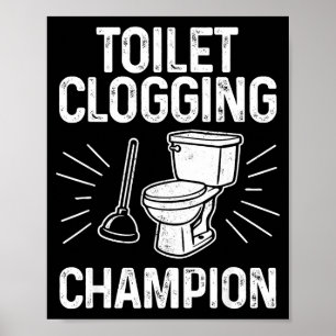 Poster Entupimento de Vaso Sanitário Chamon Gráfico Diver